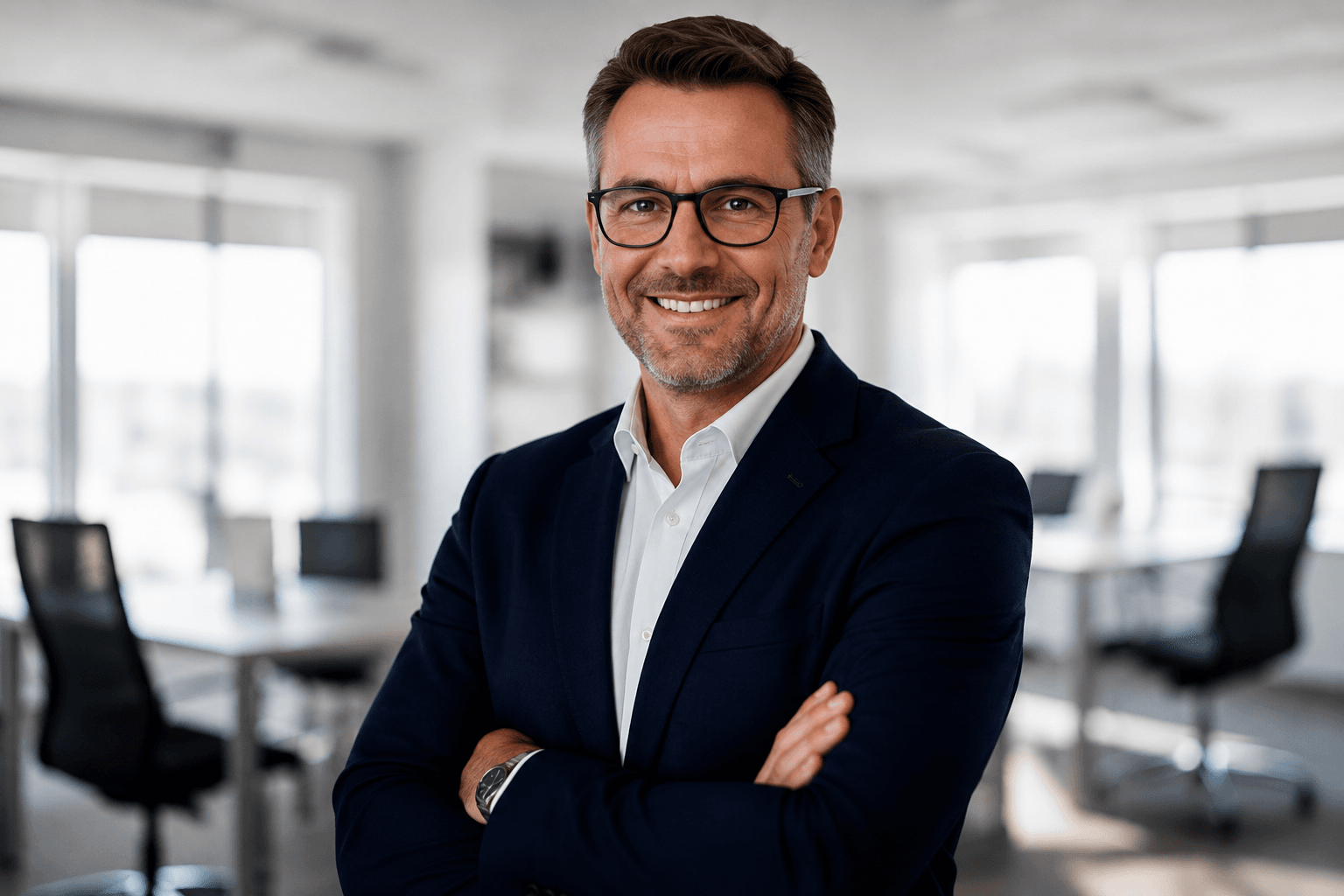 Businessporträt eines Mitarbeiters in München